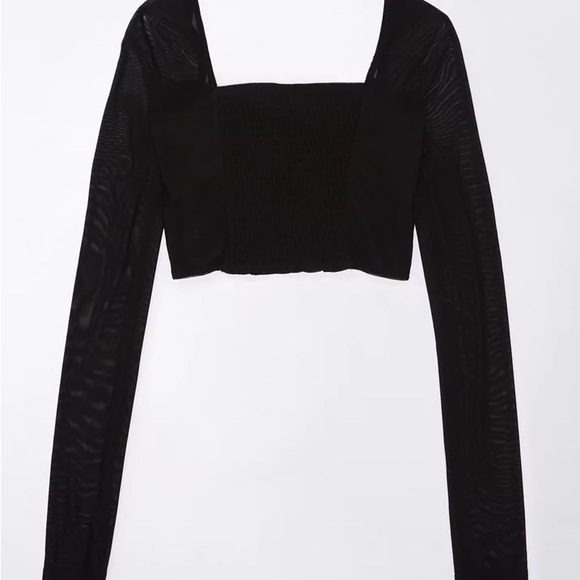 American Eagle Outfitters Black Blouse size M - Picture 3 of 8